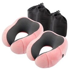 카템 떠나요 메모리폼 목쿠션 2p + 파우치 2p
