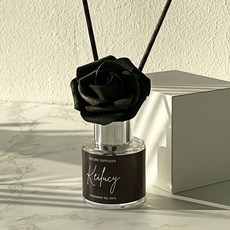 블랙로즈 시크 차량용 방향제 디퓨저 4mm 고압축 섬유스틱6개+장미스틱1개 세트