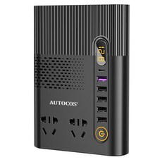 오토코스 차량용 인버터 220V 12V / 24V 겸용 200W QC3.0 USB 멀티소켓