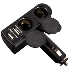 코시 차량용 듀얼 소켓 충전기 CGR1224AT