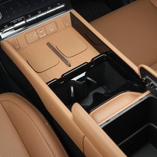 유투카 싼타페 MX5 튜닝 용품 1열 컵홀더 커버 우드 블랙 카본 몰딩 3종색상 차량 드레스업 호환가능, 유광블랙, 1열