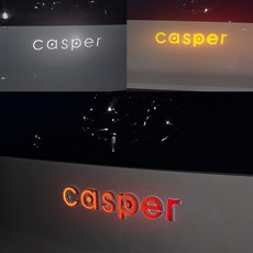 (차데코)캐스퍼 엠블럼 리플렉터 야간 반사, 현대 캐스퍼 - 화이트, 1개