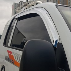 하이브리딘 봉고3 전용 블랙크롬 썬바이져 빗물받이 햇빛가리개 선바이저