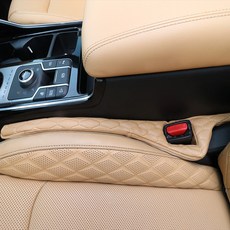 루젠 틈새쿠션 자동차 시트 사이드 막이 차량용 갭쿠션 새들브라운, 1개