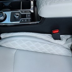 루젠 틈새쿠션 자동차 시트 사이드 막이 차량용 갭쿠션 미스티그레이, 1개