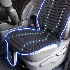 플러스다이 3D프라임 쿨링 통풍시트_12V 24V 1P 쿨링시트 여름시트 자동차시트