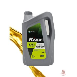GS KIXX HD CH-4 고급 디젤 전용 엔진오일 10W30 6L, 1개
