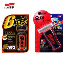 소프트99 글라코 유막제거제 100ml G-47 + 울트라 글라코 장기지속형 유리발수 코팅제 70ml G-19