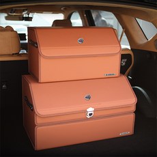 엠노블 볼보 가죽 트렁크정리함 XC40 XC60 S90 차량용 수납함 트렁크신발장 세차툴백