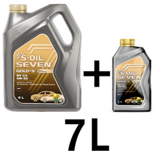 에스오일 세븐골드 RV C3 5W30 6L 1개 + 1L 디젤 엔진오일