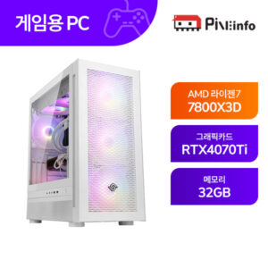 파인인포 라이젠 R7 7800X3D_RTX4070TI SUPER 32GB 게이밍컴퓨터 조립PC-24N03 화이트