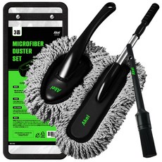 아케이 모터 극세사 차량용 먼지털이개 대형브러쉬 + 소형브러쉬 + 틈새브러쉬 세트