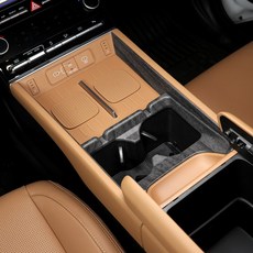 유투카 싼타페 MX5 튜닝 용품 1열 컵홀더 커버 우드 블랙 카본 몰딩 3종색상 차량 드레스업 호환가능