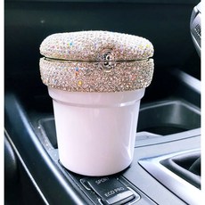 블링 차량용재떨이 여자 자동차 재털이 휴지통 LED 무드등 럭셔리악세사리 예쁜차량용품