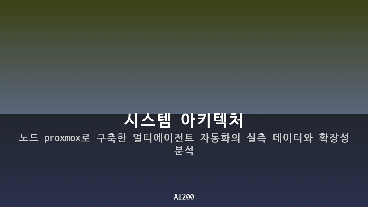 시스템 아키텍처